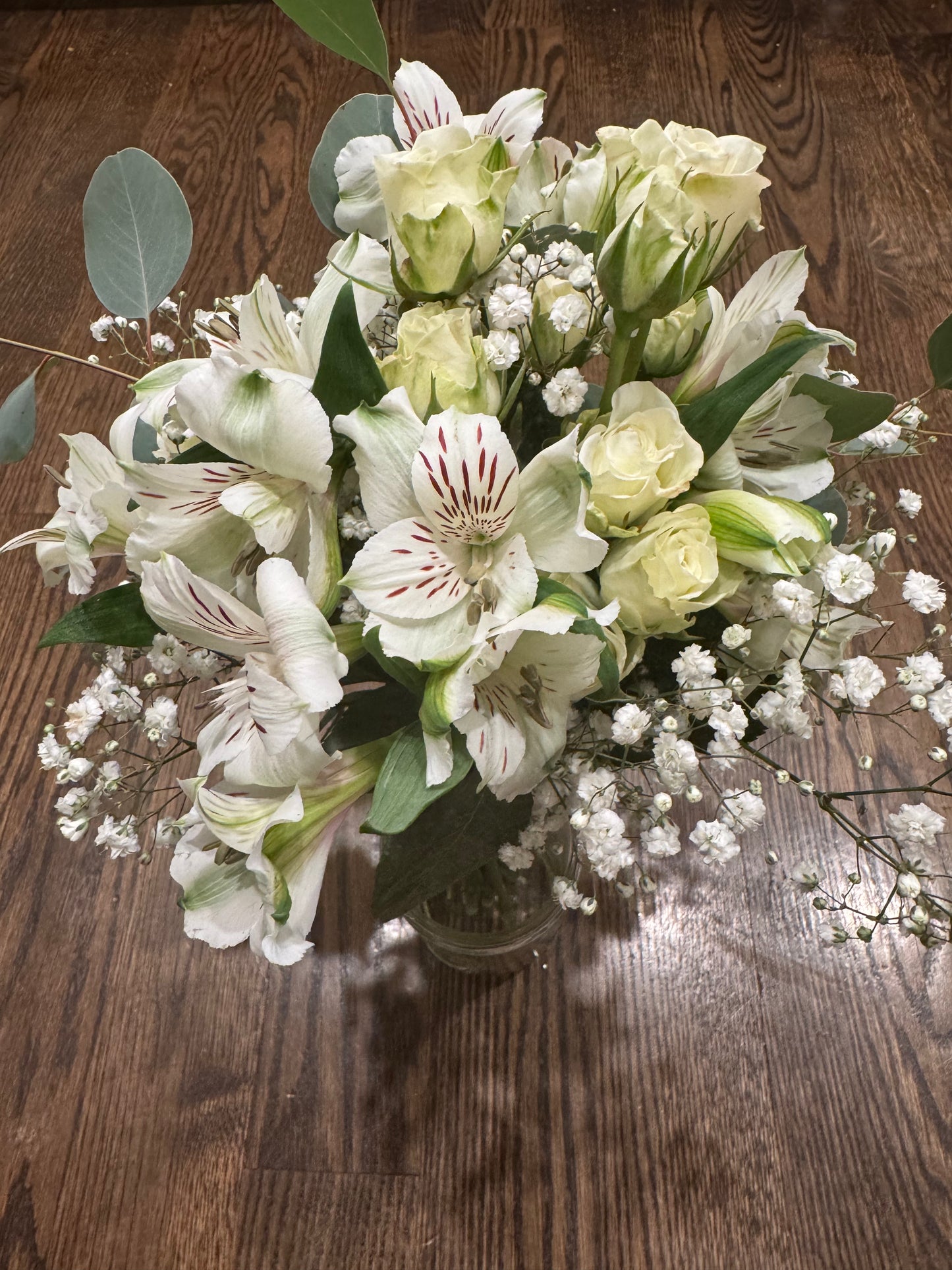 White School Dance Bouquet